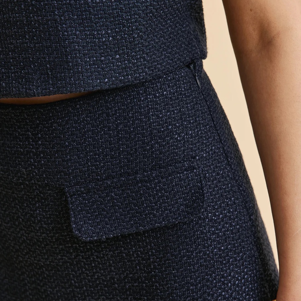 Decor Pocket Tweed Skirt View 2